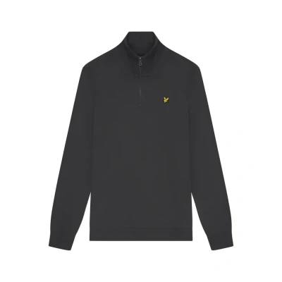 Image of Lyle &amp; Scott Loopback Quarter ZIP Sweatshirt, Men&#039;s, Size: Large, Gunmetal