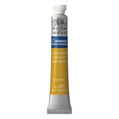 Image of Winsor &amp; Newton 303744 Cotman 8 ml Water Colour Tube Yellow Ochre
