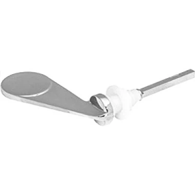 Image of Cistern Lever for Ideal Standard Cisterns Metal Flush Handle Toilet Replacement Tank Chrome Plated with Adjustable Arm