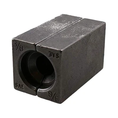 Image of 3/8 SAE Brake Pipe Flaring Bench Flare Tool Split Die Clamp Single Double