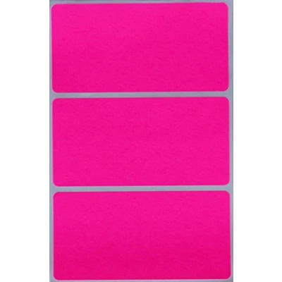 Image of Rectangle Name Labels Write on Stickers in Neon Pink 10cm x 5cm (102 mm 51 mm) 150 Pack by Royal Green
