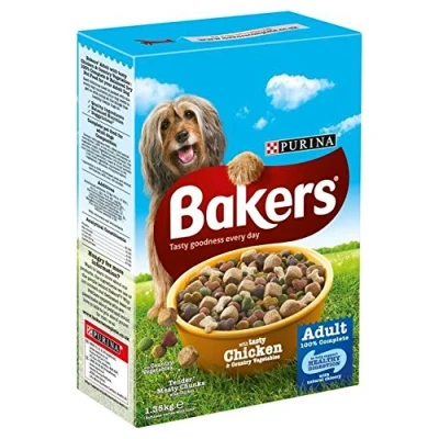 Image of Bakers Adult Dog Chicken &amp; Veg Dry Food 1.35kg
