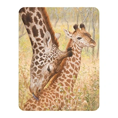 Image of 3D LiveLife Magnet Tender Love from Deluxebase. Lenticular Giraffe Fridge Magnet. Magnetic decor for kids and adults with artwork licensed renowned artist, Beth Hoselton