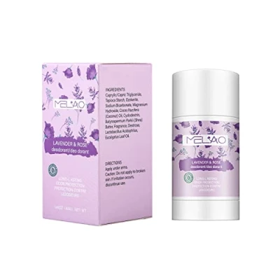 Image of deodorant for womens mens, Natural Stick Antiperspirant cream aluminium free, body long lasting fragrance protection and relaxing sweat under arm (lavender rose type 40g)