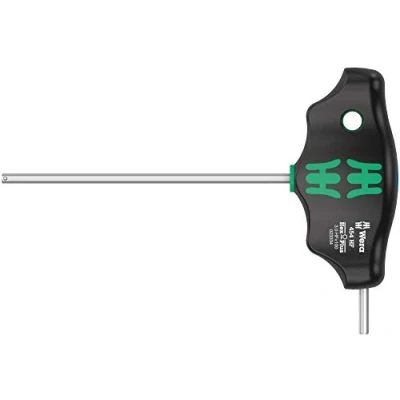 Image of Wera 05023334001 454 HF T Handle Hexagon Screwdriver Hex Plus with Holding Function 3 x 100 mm