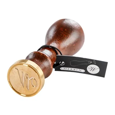 Image of Herbin Italic Script Seal and Handle, 24mm W