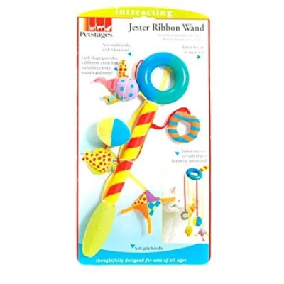 Image of Petstages Inc Jester Ribbon Wand
