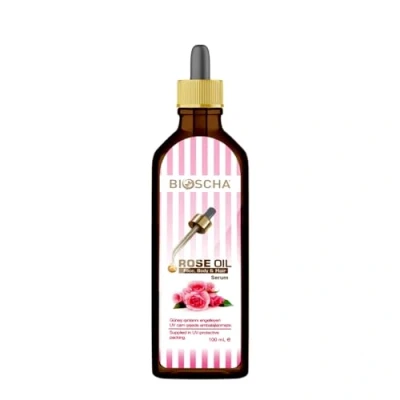 Image of Bioscha Rose Oil Serum for Face, Body and Hair, 100 ml
