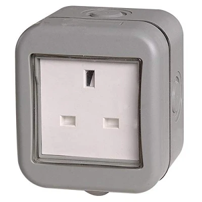 Image of Bg Weatherproof IP55 13Amp Unswitched 1 Gang Socket (329965)