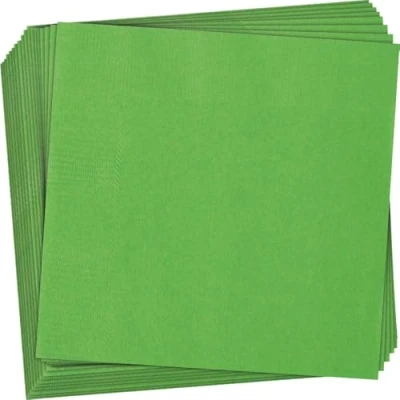 Image of Vibrant Lime Green Luncheon Napkins (16cm) 20 Count Premium Disposable for Parties and Events