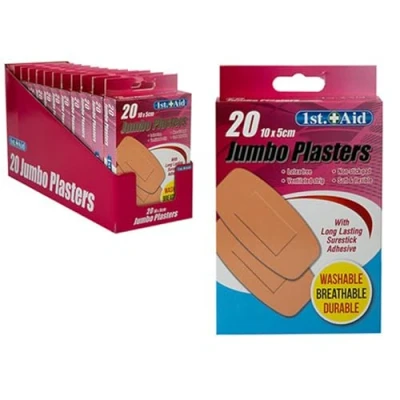 Image of Jumbo Plasters (10 Cm X 5cm) Ultimate Healing &amp; Protection Perfect for Swift Pack of 20