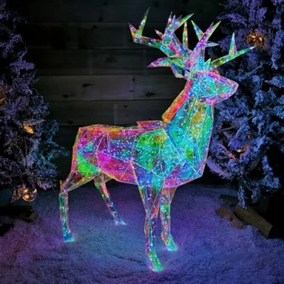 Image of Samuel ALEXANDER 90cm Light up Indoor Outdoor Dream Christmas Stag with 500 White LEDs