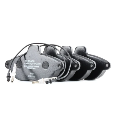 Image of K9404251518 Brake pad set BOSCH 0 986 424 415 Low Metallic incl. wear warning contact FIAT: Scudo I Van, Ulysse I, PEUGEOT: Expert Van