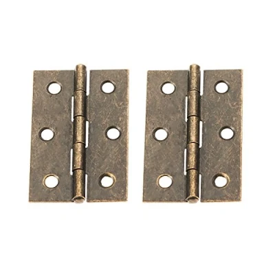Image of Dophee 2Pcs 2.56&quot;x1.57&quot; Retro Style Antique Bronz Iron Decorative Hinges for Wooden Jewelry Box Case