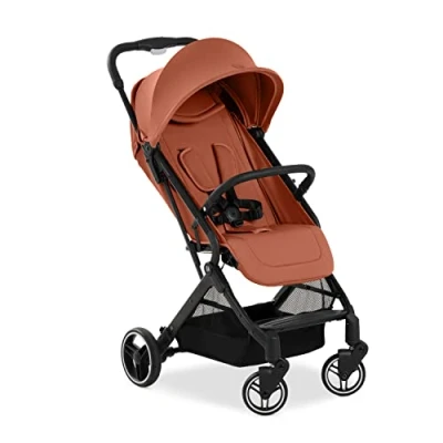 Image of hauck Travel N Care Plus, Cork Lightweight Pushchair with Raincover, Head Cushion Suspension, Compact &amp; Foldable, UPF 50+, Fully Reclining from Birth up to 22 kg