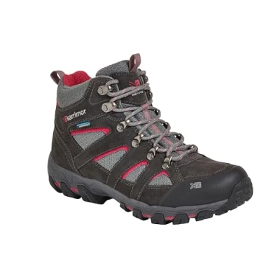 Image of Karrimor Women&#039;s Bodmin Mid 5 Ladies Weathertite UK 6 High Rise Hiking Boots, Dark Grey Cochineal,