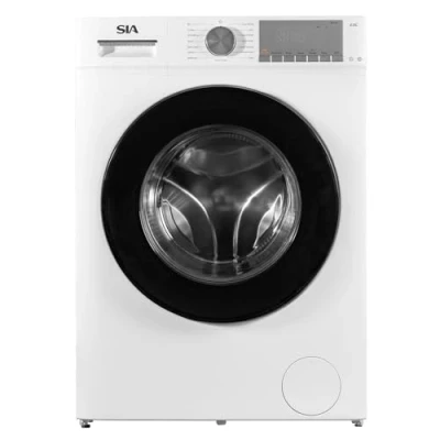 Image of SIA SWM80WM 8kg Freestanding Washing Machine, 1400RPM Spin Speed, A Rated, Smart One Touch Programme, BLDC Inverter, White, 2 Years Parts &amp; Labour Guarantee