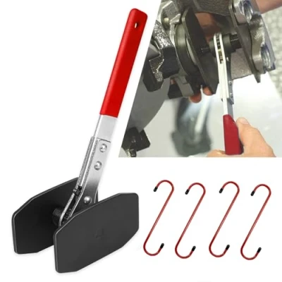 Image of CHANG QI Brake Caliper Tool Ratchet Piston Reset with 4 Pad Replacement Hooks…