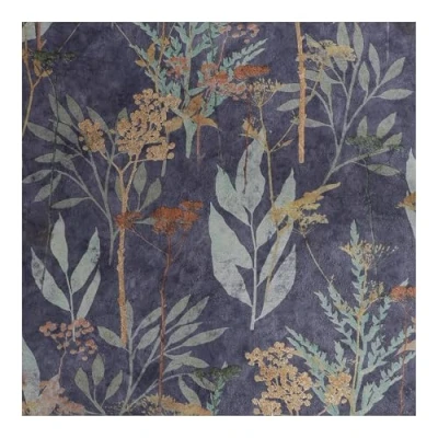 Image of Superfresco Easy Solstice Navy Copper Floral Wallpaper