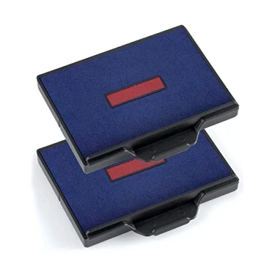 Image of Trodat Replacement Ink Pads 6/58 Pack of 2 Red/Blue For The Professional 5208, 5480 and former models 4208, 4480 4258