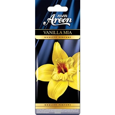 Image of AREON Mon Car Air Freshener Vanilla Mia Sweet Hanging Blue Set Multi Pack of 6