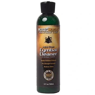 Image of MusicNomad Premium Cymbal Cleaner for Brilliant Finishes, 8 oz. (MN111)