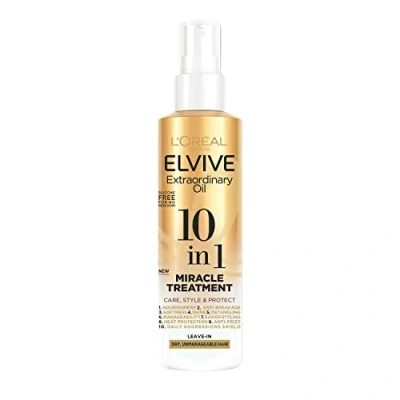 Image of L&#039;Oreal Elvive Extraordinary Oil 10 In 1 Miracle Treatment Leave Spray For Dry, Unmanagable Hair 150ml