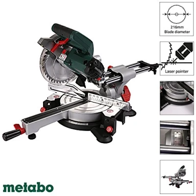 Image of Metabo KGS 216MN Sliding Mitre Saw 216mm 1500W 240V