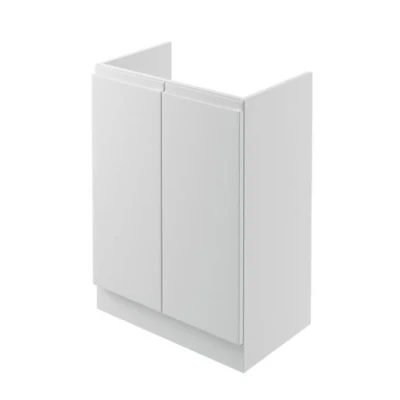 Image of Iflo Trapini Floor Standing Vanity Unit 2 Door Light Grey 600mm X 820mm 380mm 913642