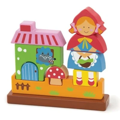 Image of Viga Toys 50075 Magnetic 3D Puzzle Red Riding Hood