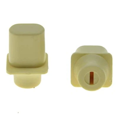 Image of KAISH Pack of 2 Ivory Vintage Top Hat Switch Tip 3 Way or 4 Pickup Selector Knobs for USA Tele/Telecaster