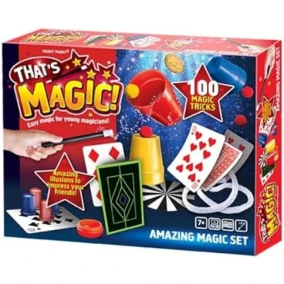 Image of That&#039;s Magic Amazing Set Featuring 100 Fun, Easy Tricks For Young Magicians Helps Build Child&#039;s Motor Skills and Confidence Includes Props, Videos Instructions, 7+ Years