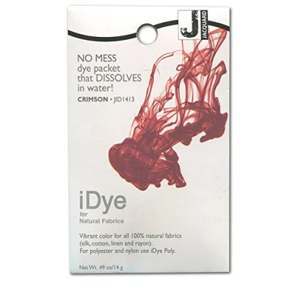 Image of Jacquard iDye for Natural Fabric Crimson 14g Textile Dye