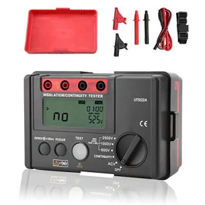 Image of Insulation Resistance Tester, UT502A Digital Megger Tester Megohmmeter Voltage Multimeter Electrical Test Equipment 500V/1000V/2500V