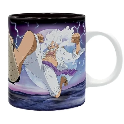 Image of ABYSTYLE One Piece Luffy vs Kaidou Ceramic Novelty Coffee &amp; Tea 320ml / 11oz Mug
