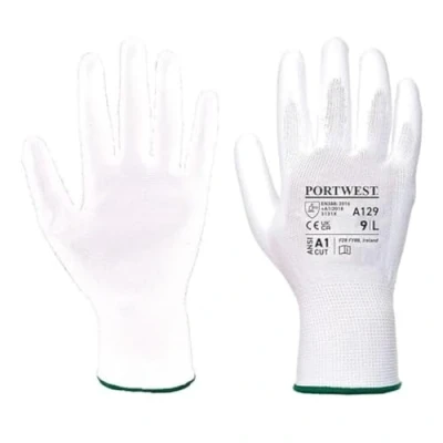 Image of Portwest PU Palm Glove Full Carton (480), Size: XL, Colour: White, A129WHRXL