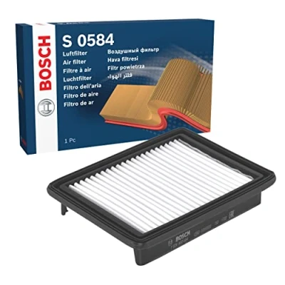 Image of 834888, 95238310 Air Filter BOSCH F 026 400 584 38mm 155mm 204mm Insert VAUXHALL: Viva