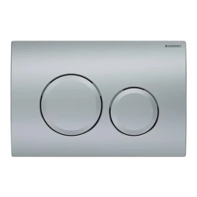 Image of Geberit Delta20 double touch trigger plate, matt chrome (115.127.46.1) 115.127.46.1