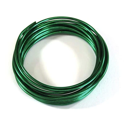 Image of celloexpress Aluminium Craft Wire 3mm x 5m (Diameter Length) 9 Guage (Green)
