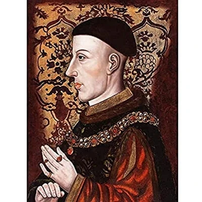Image of Fine Art Prints Portrait King Henry V England Painting Royal Historic Print Canvas Premium Wall Decor Poster Mural,16 x 12 inches