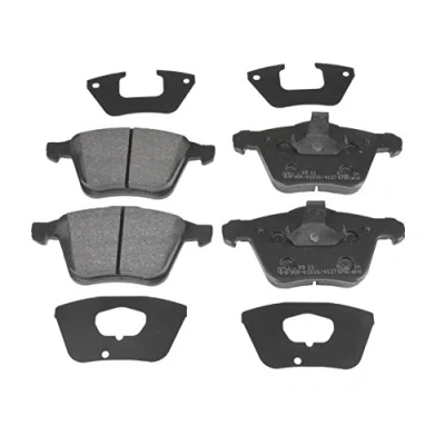 Image of 6G9N2K021CA, 6G9N2K021CB, 6G9N2K021CC Brake pad set BLUE PRINT ADF124206 Front Axle with piston clip VOLVO: V60 I, S80 II, XC70 II Estate