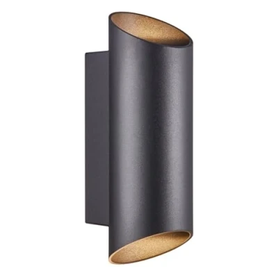 Image of Nordlux 2218231003 Nico 22 Double Spot Light, IP54, Black, Round