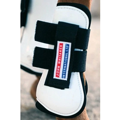 Image of John Whitaker Horses Tendon and Fetlock Boot Set White, Size Full