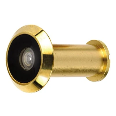 Image of Merriway BH01603 180 Degree Wide Angle Security Door Viewer Polished Brass