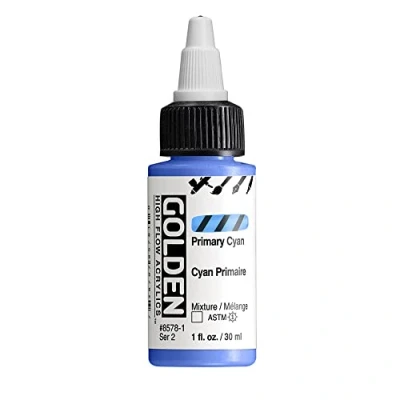 Image of Golden : High Flow Acrylic Paint 30ml (1oz): Primary Cyan S2