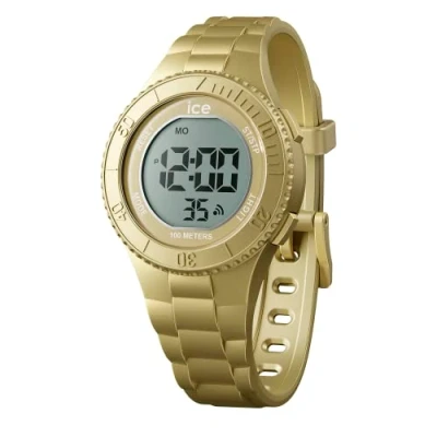 Image of Ice WATCH Digit Gold Metallic Boy&#039;s Wristwatch With plastic Strap 021277 (Small)