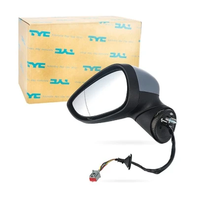 Image of 1513155, 1514053, 1514088, 1531428, 1542153 Wing mirror TYC 310 0130 Left primed for electric adjustment, Aspherical, Heatable FORD: FIESTA 6