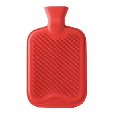 Image of iPEAK Hot Water Bottle Bag 2L Large for Neck and Shoulder Pain Relief Hand Feet Warmer (2L Red)