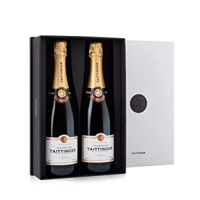 Image of Taittinger Brut Reserve NV Champagne 2x 75cl Paradox Gift Box