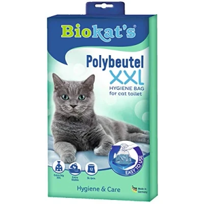 Image of Biokatʼs Polybags XXL Cat litter tray liner bags for hygienic disposal 1 pack (1 x 12 bags)